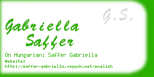 gabriella saffer business card